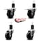 Service Caster 3.5'' Phenolic Swivel 1-3/4'' Expand Stem Caster Set 2 Total Lock Brakes, 4PK SCC-EXTTL20S3514-PHS-2-S-2-134 - alternate 4